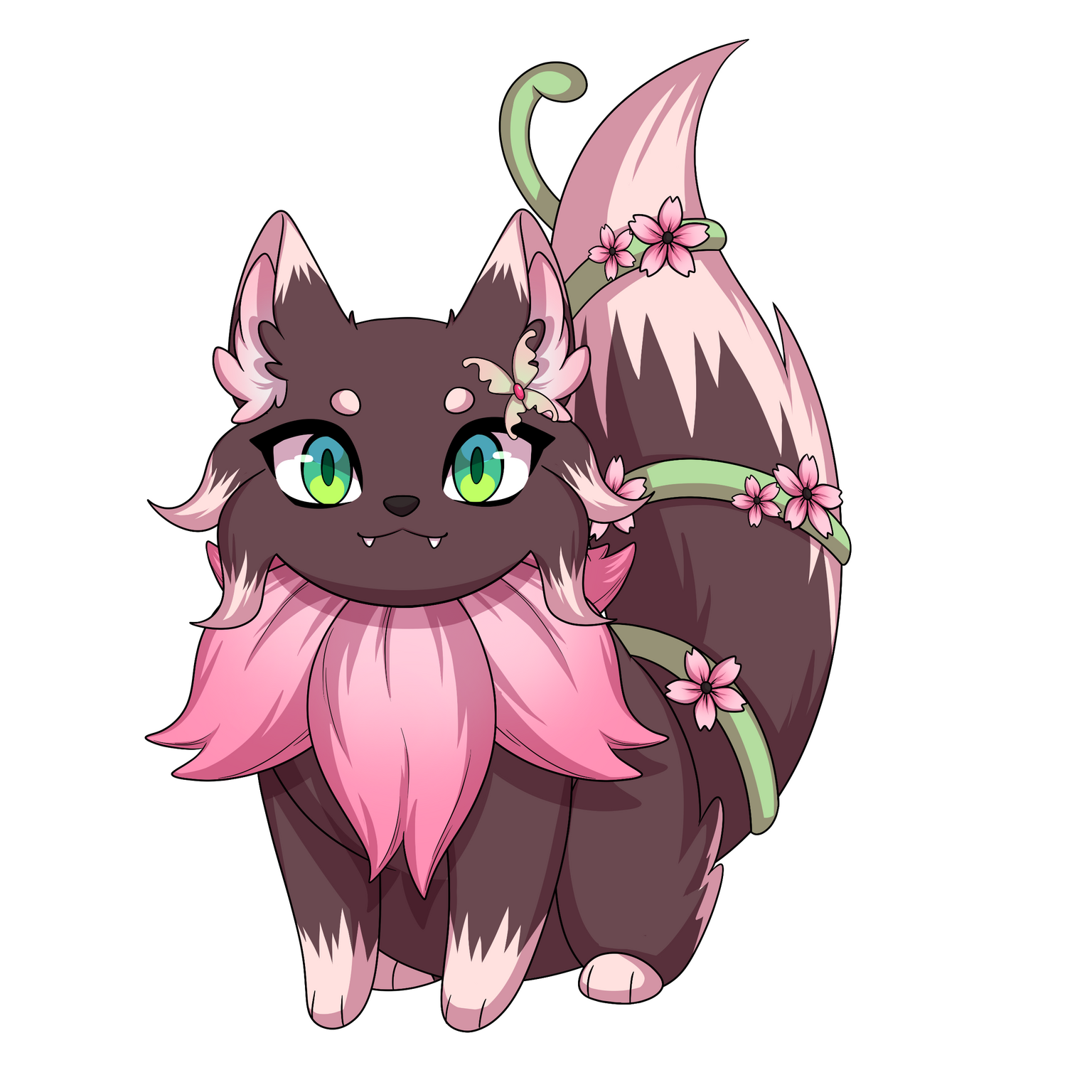 Furry feral style Live2d art example
